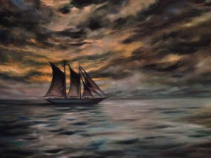 schooner painting